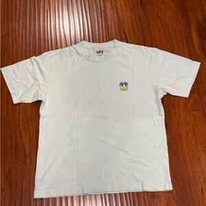 Uniqlo Light Blue Graphic Tee